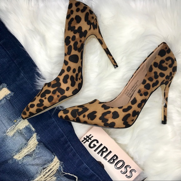 SALE❗️Last pair size 10❗️Leopard Stiletto heels 🐆 - Picture 3 of 7